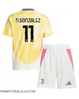 Juventus Nicolas Gonzalez #11 Echipament de Fotbal Replică 2024-25 Copii Deplasare (+ Șorturi)